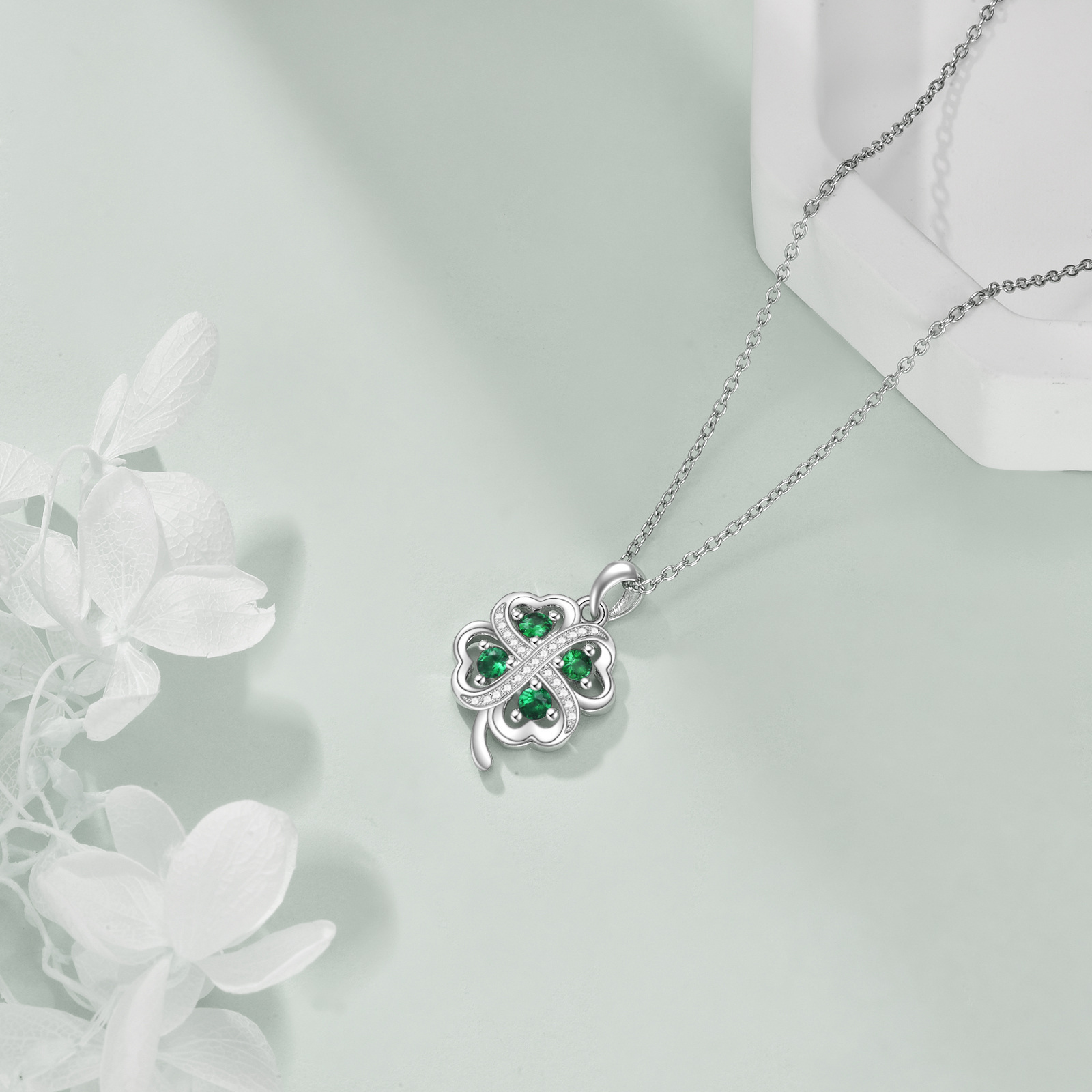 Four Leaf Clover Necklace for Women