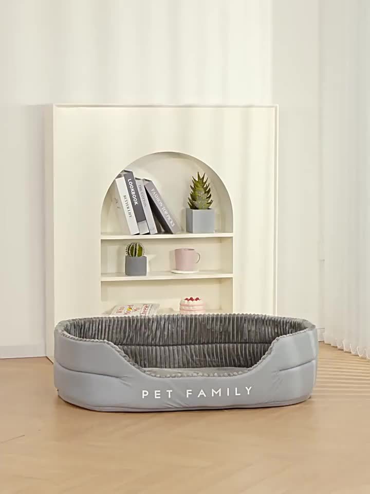 Durable& Thickened Comfort Dog Bed- All-Season for Large to Breeds, Easy Clean with Letter Print Design, Washable - Image 14