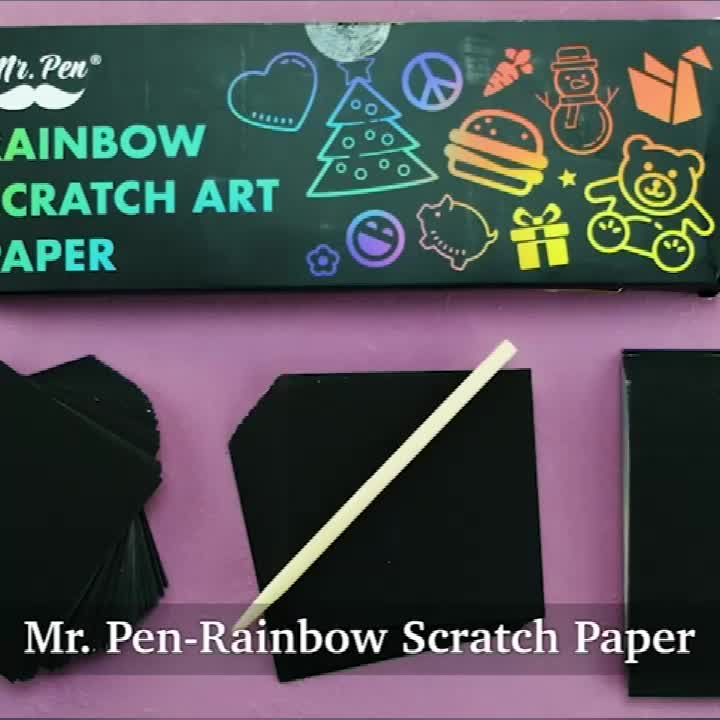 Scratch Notes Art for Kids - 125 Mini Rainbow Scratch Paper Sheets with 5  Styluses Magic Scratch Crafts Art Supplies Kit for Girls Boys Toys Games  Party Favors - China Art Supplies