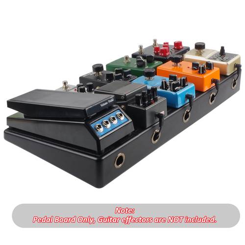 rpb 1bk large guitar pedalboard durable pe plastic nickel steel strings sticky tape screwdriver black
