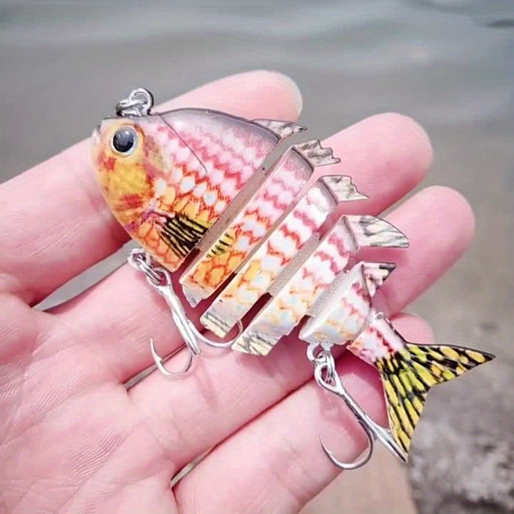 Bydezcon Multi-Section Artificial Bait Fishing Lure Jointed Swimbait  Crankbait Fishing Tackle 3D Sinking Pesca Swim Bait Fishing Lures 3D  Sinking