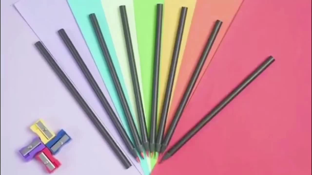 nsxsu Rainbow Colored Pencils for Kids, 7 in 1 Color Pencil, Rainbow Pencil  for Kids, Multi Colored Pencil, Fun Pencils, Pre-sharpened(10 Pcs)