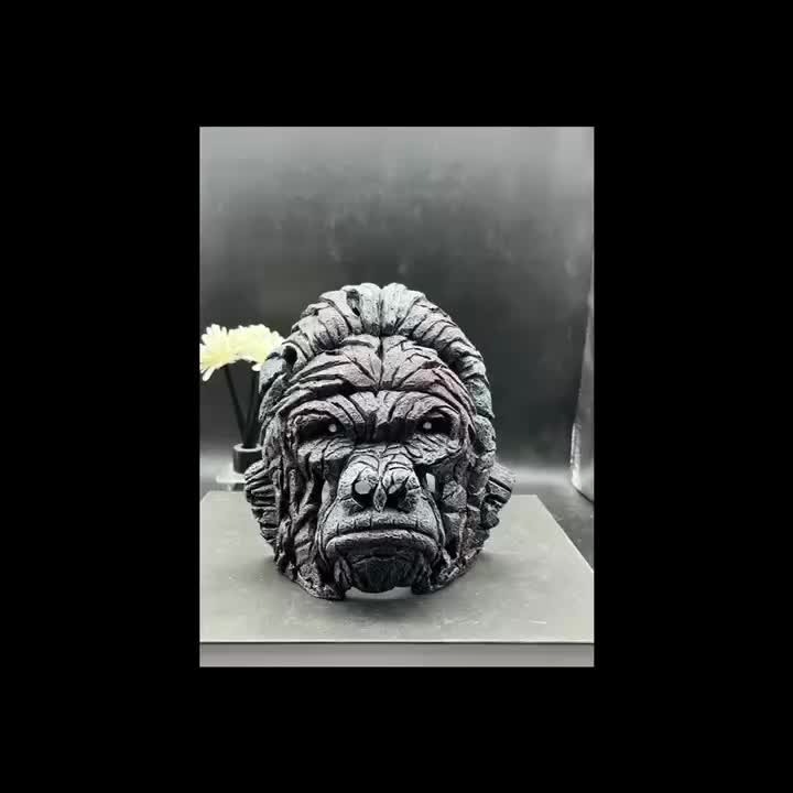 Vintage Gorilla Head Resin Statue Funny Garden Craft For Desktop, Home Decor,  Garden Decor, Outdoor - Temu
