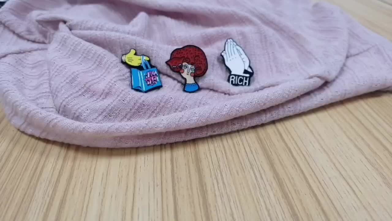Greek Character Image Brooch Funny Pin for Men