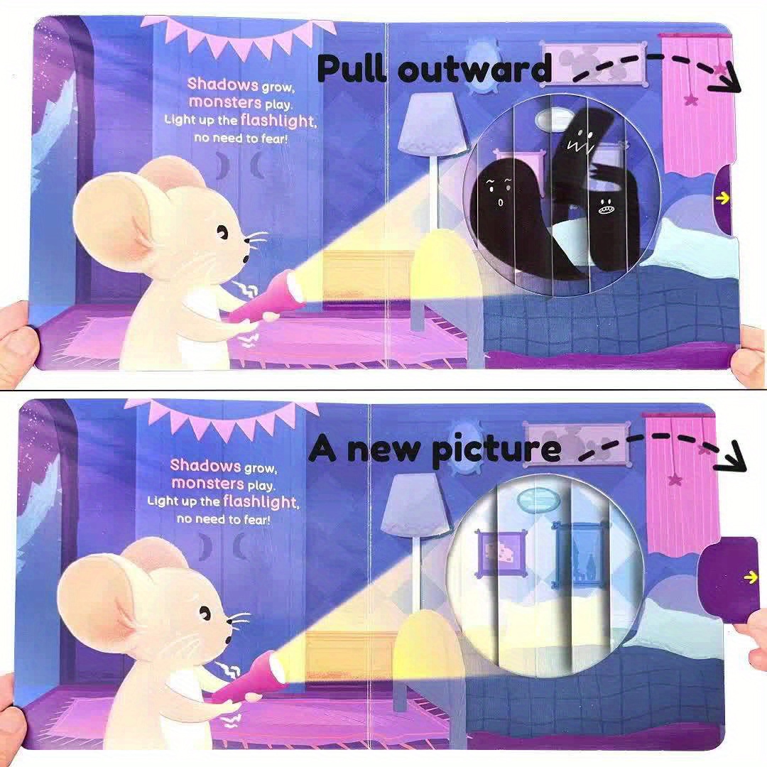 Mouse's Fear of the Dark Push-Pull Activity Book for Kids
