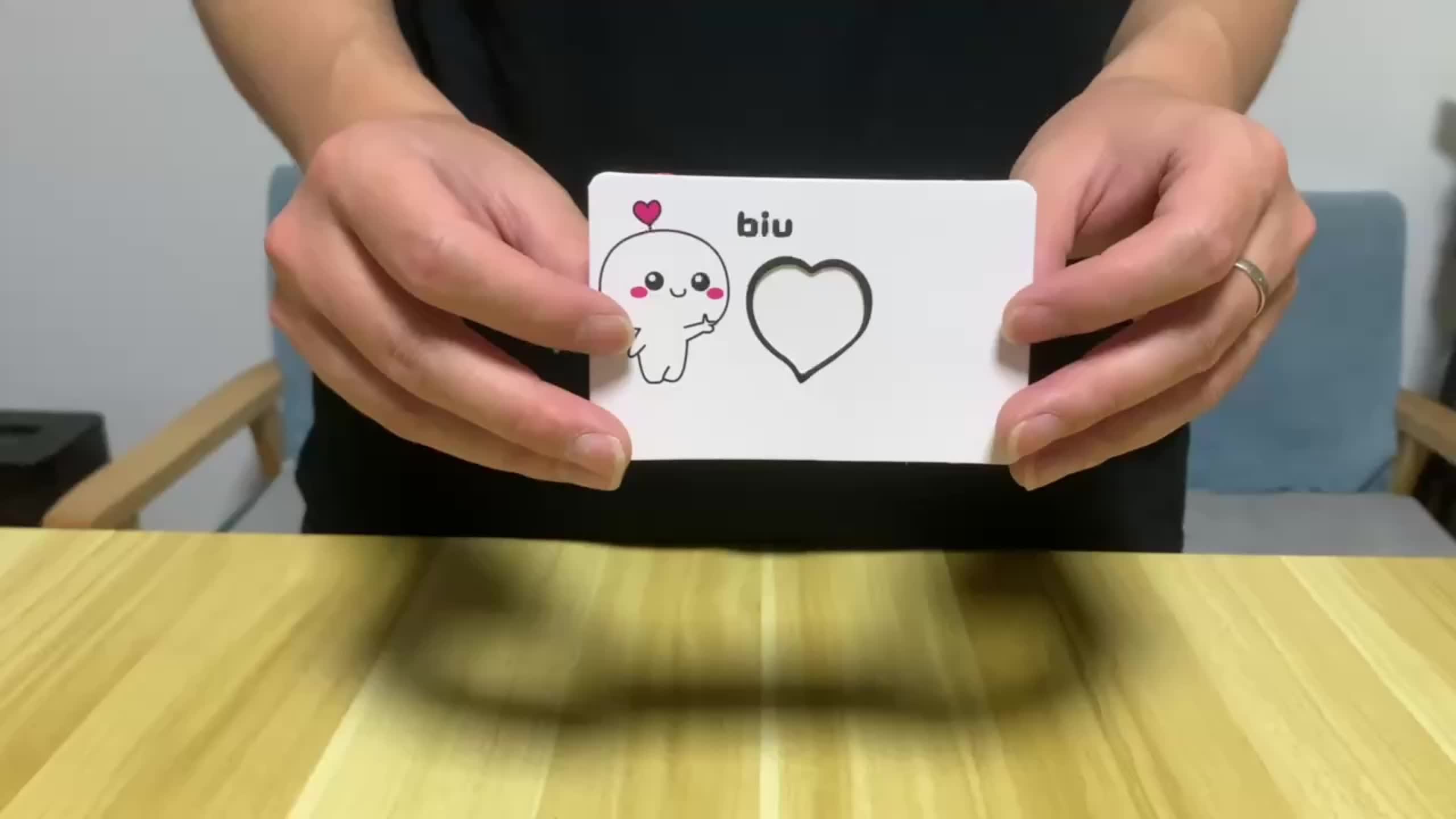 Creative Couple Confession Magic Small Card Finger Flick - Temu