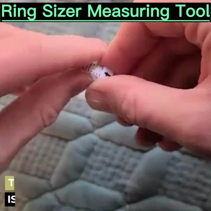Ring Sizer Measuring Tool JRONGHE Reusable Finger Size Measuring Tape with  Magnified Glass, Jewelry Sizing Tool 1-17 USA Rings Size