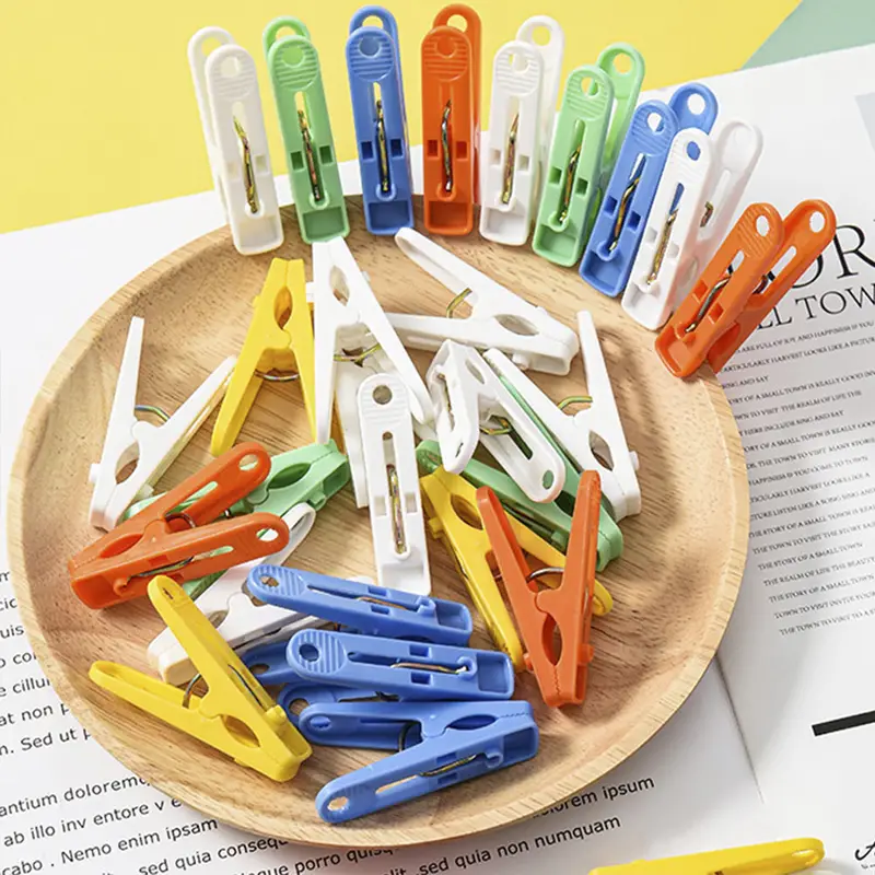Strong Windproof Colorful Plastic Clothespins - Multifunctional