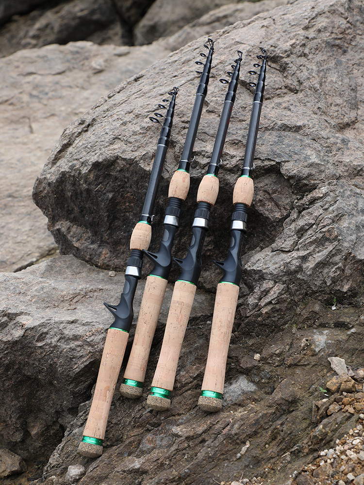 Sougayilang Telescopic Fishing Rod: Cork Wood Handle Maximum - Temu Belgium