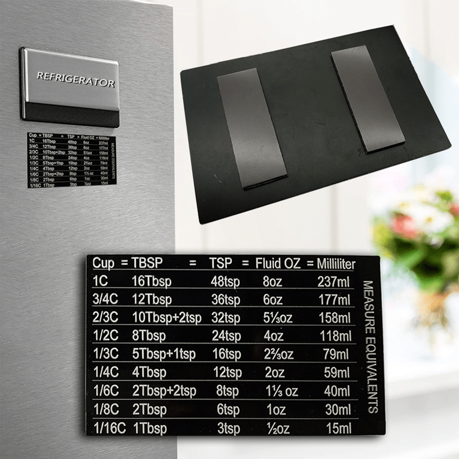 Refrigerator Unit Conversion Chart Card Temu