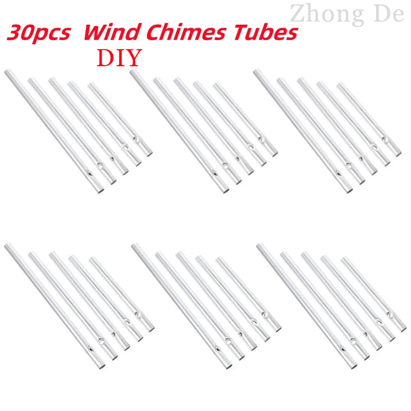 Diy Windchime Set (30pcs), Outdoor Decoration For Balcony & Garden
