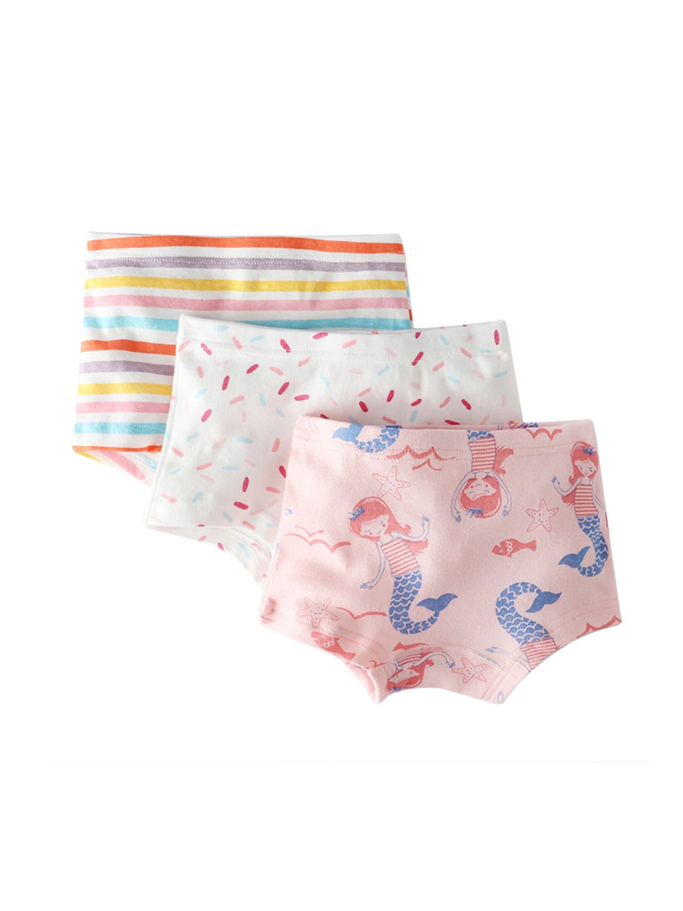Girl's Soft Briefs Solid Color Penties Bowknot Decor - Temu