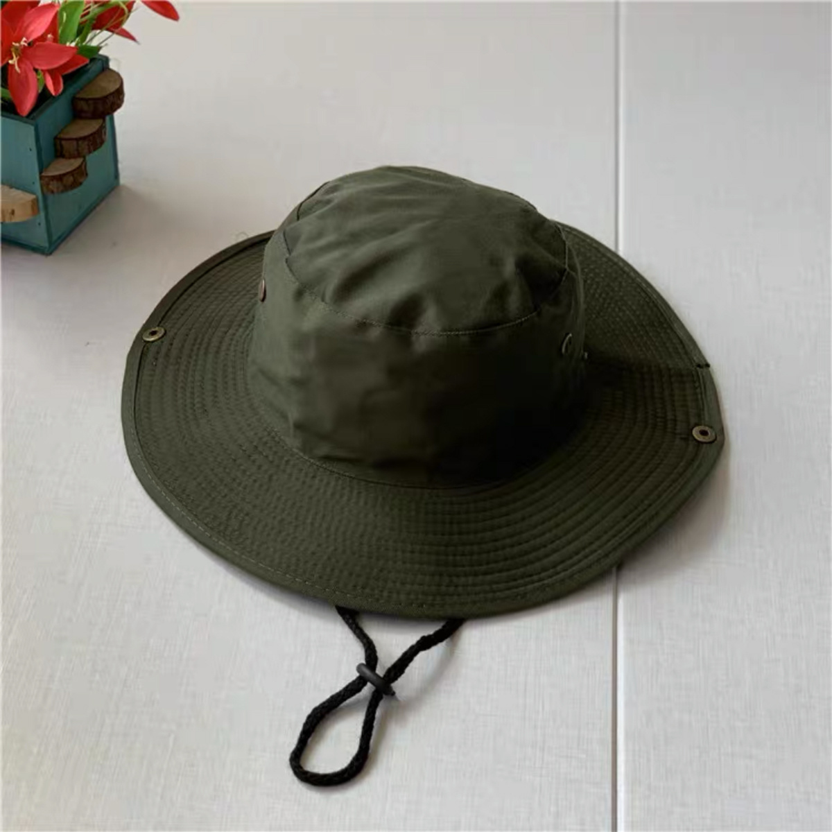 Bucket Sun Hat Floppy Cotton Hats Wide Brim Summer Beach Fishermans ...