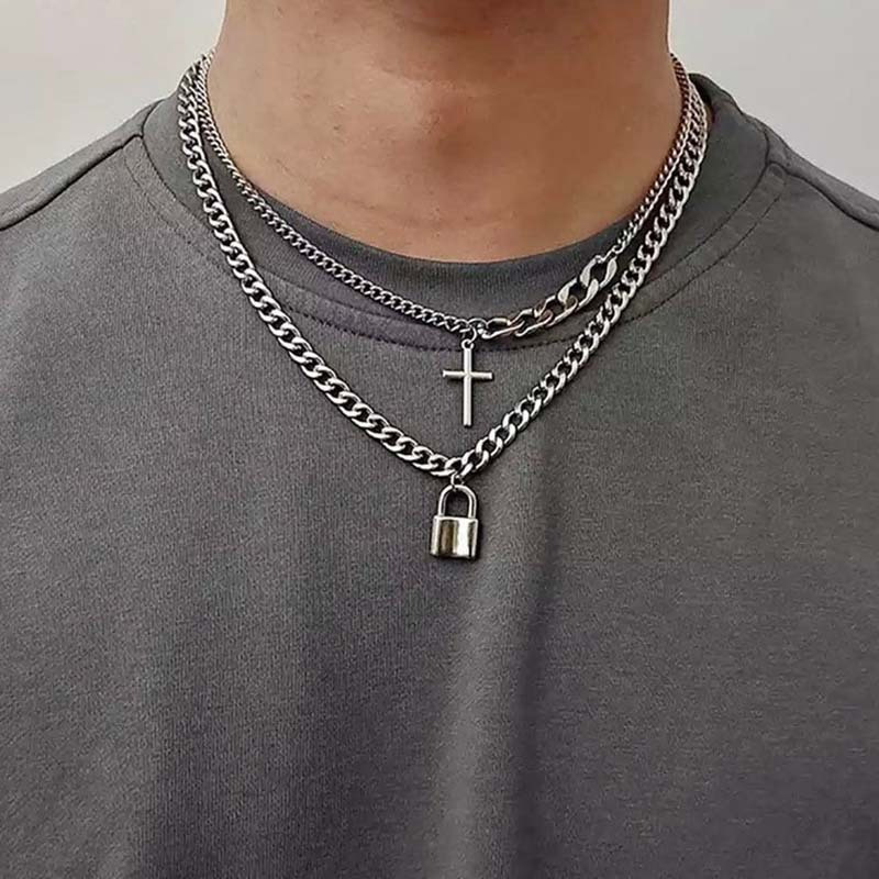 Men's Trendy Cross Necklace | Shop On Temu And Start Saving | Temu