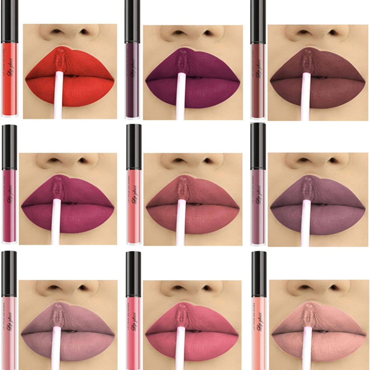 Makeup Matte Lipstick Lip Kit Velvety Liquid Lipstick - Temu