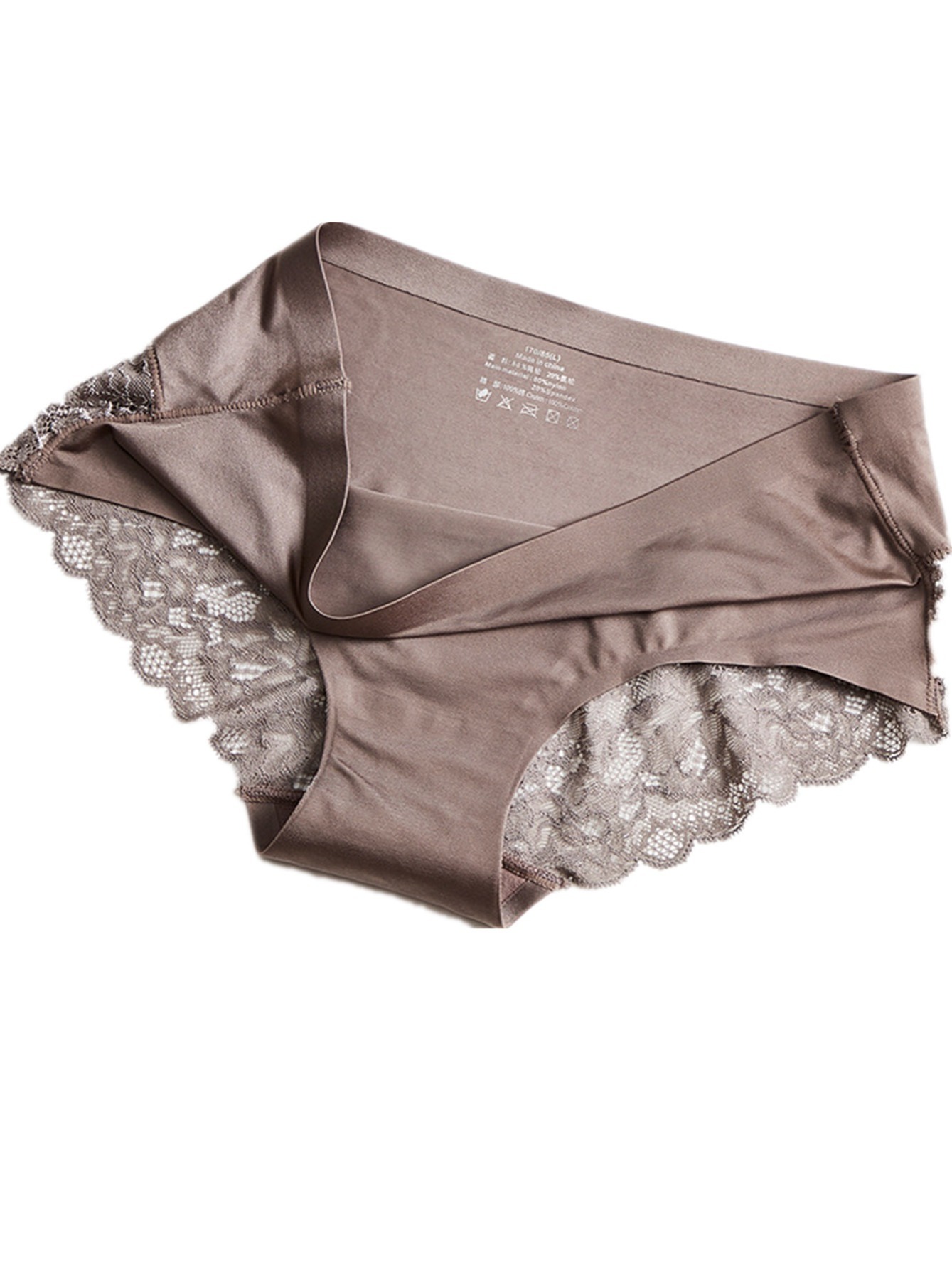 Women Soft Lace Panties Ice Silk Seamless Underwear Women Briefs Underpants  M-XXL XL
