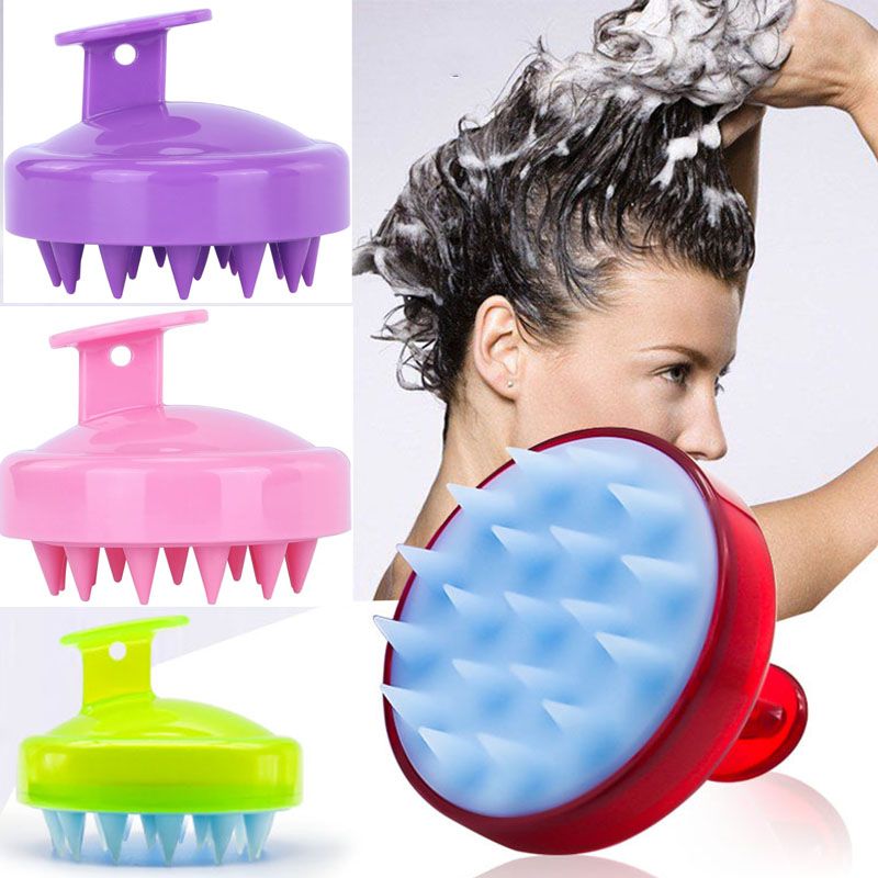 Hair Care Head Brush Scalp Soft Silicone Bristles Care Scalp Massager  Comfortable Wet Dry Hair Shampoo Scrubber For Exfoliate Remove Dandruff |  Today's Best Daily Deals | Temu