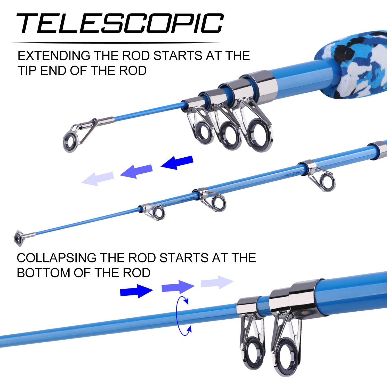 5 color Tackle Tools Portable Telescopic Fishing Pole - Temu Philippines