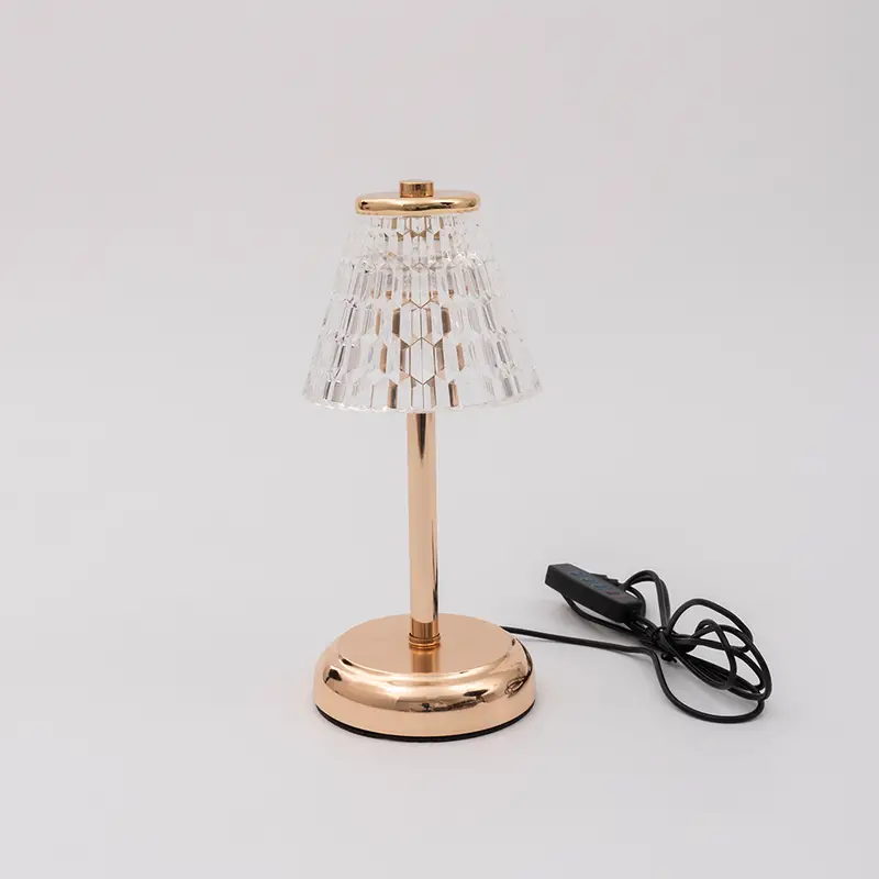 1pc rhinestone atmosphere table lamp usb acrylic decor desk lamp bedroom bedside bar crystal lamp gift night light details 1