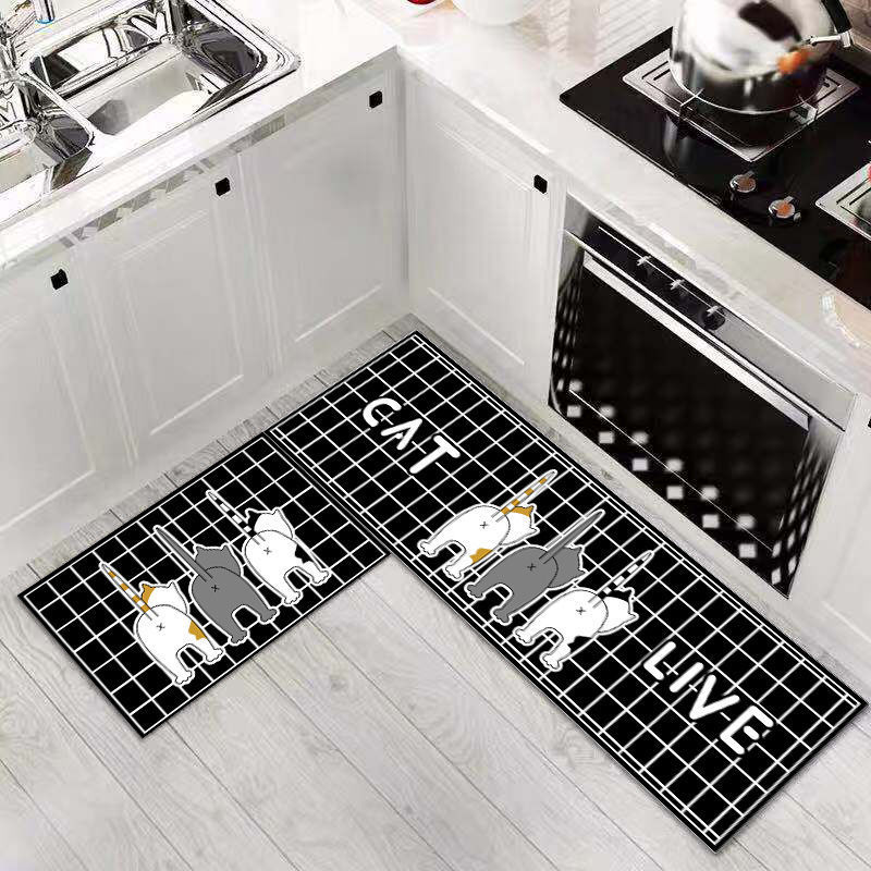 1pc Kitchen Floor Mat Waterproof Animal Carpet Area Rug Shop - Temu ...