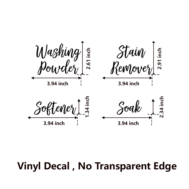 Laundry Bottles Dryer Sheets Label Vinyl Stickers Removable - Temu