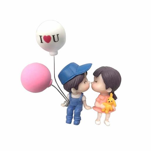 Cute Ornaments Couple Action Figurines Balloons Ornaments For Car Dashboard Decoration