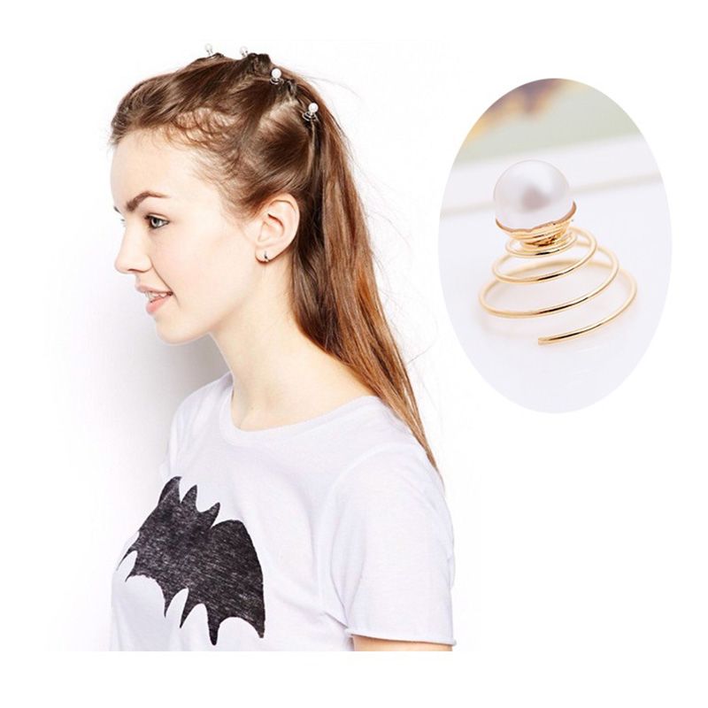 Spiral Hair Pins Swirl Hair Twists Coils Hair Clips Wedding Bridal Star  Pearl Metal Spiral Twist Hairpins Hair Accessories | Shop Now For  Limited-time Deals | Temu