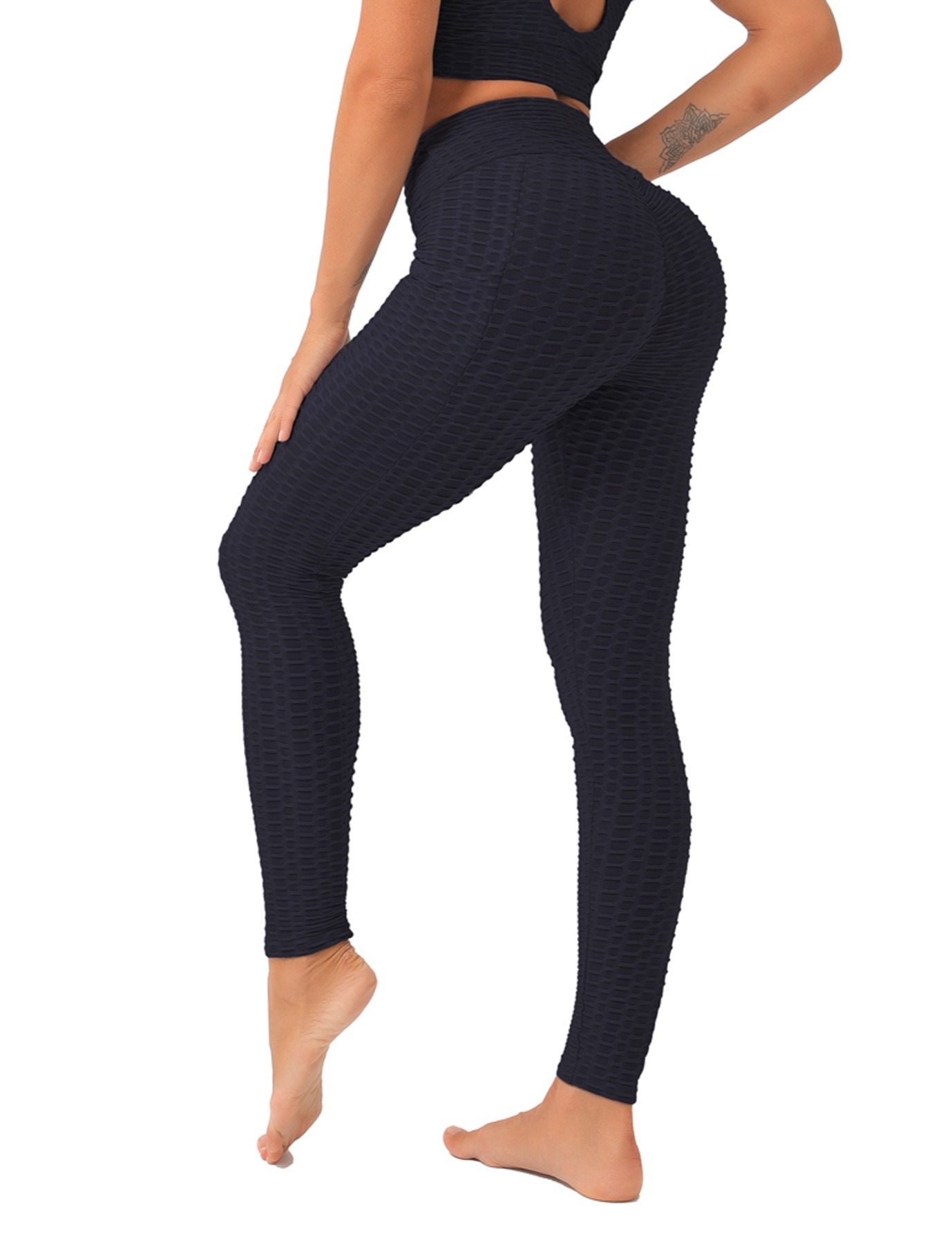 Women's Solid Color High waisted Workout Butt Lifting Skinny - Temu Ireland