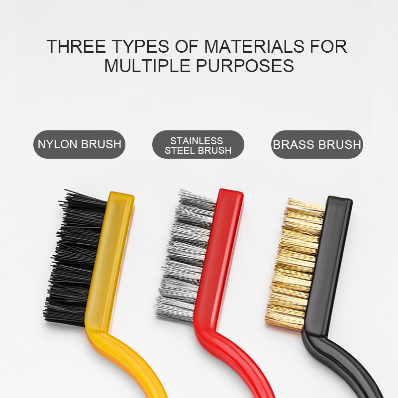 3pcs/set Large Small Wire Brush Metal Remove Rust Brushes Brass Cleaning  Brushes Polishing Metal Brushes Cleaning Tools Home Kits Wire Brush Hand  Tool, Shop The Latest Trends