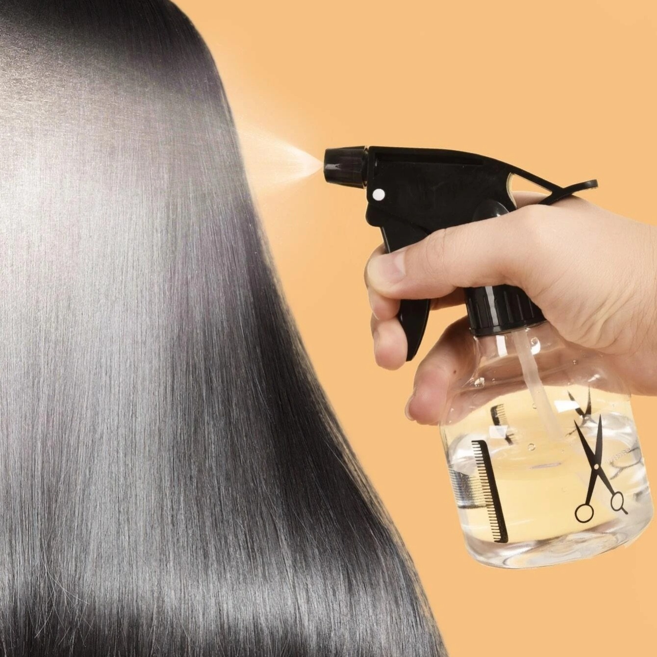 150ML Bouteille de pulvérisation de cheveux, bouteille de pulvérisation  transparente de coiffure - Temu France