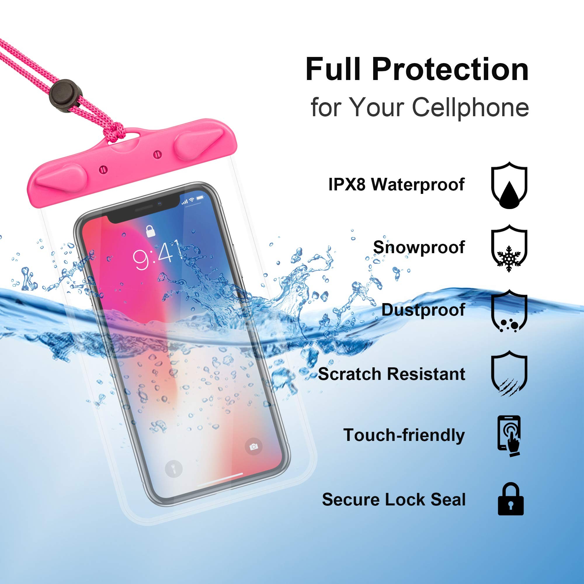 Phone best sale shower bag