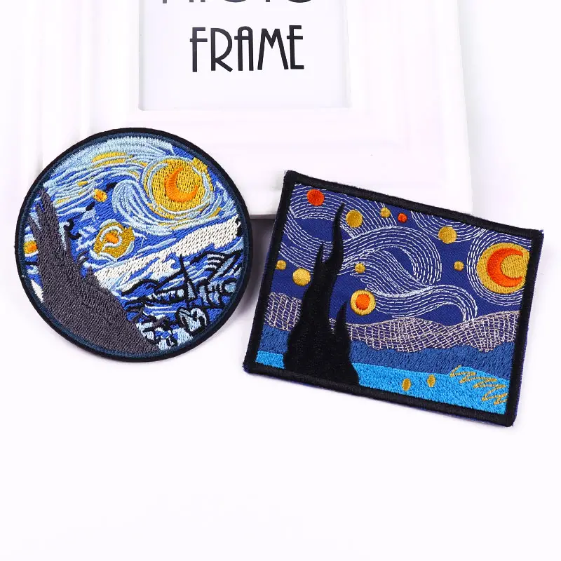 Van Gogh Iron On Patches For Clothes - Temu