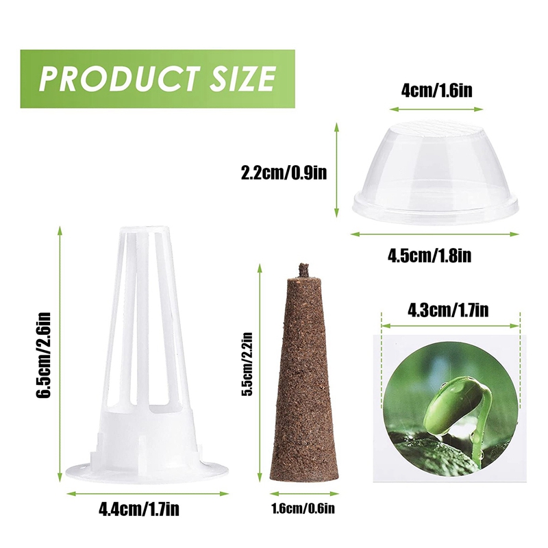 Plastic Pvc Hydroponic Growing Basket Plant Pod Kit Plant Temu
