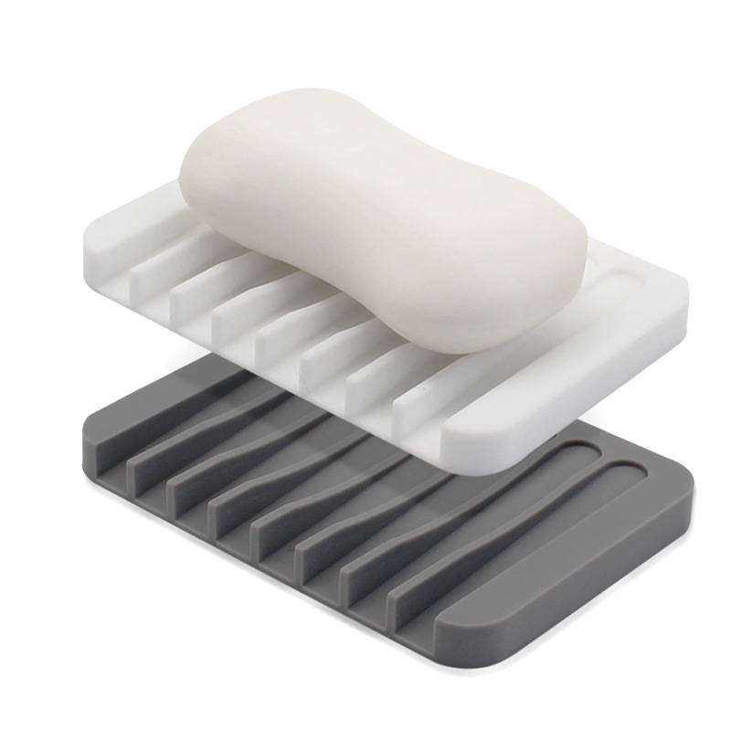 Silicone Soap Dish With Draining Tray Keep Soap Bars Dry And - Temu