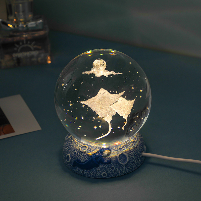 Stars Seas Ocean Series Crystal Ball Ornaments Night Lights - Temu