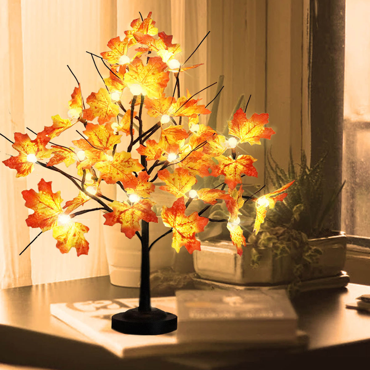 Led Maple Leaf Light Christmas Ornaments Holiday Accessory - Temu Mexico