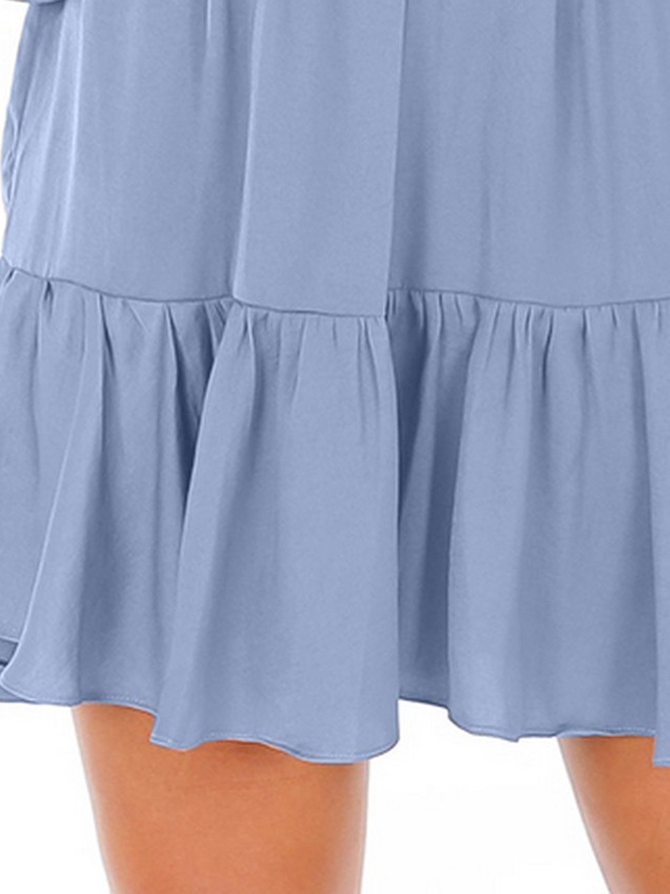 Skirts for Women Women's Summer Empire Waist Ruffle Tiered Pleated