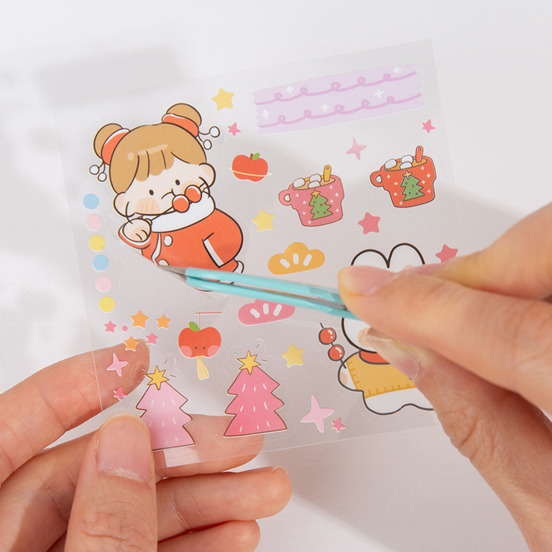 10sheets/pack Random Style Sticker, Decorative Cute Album Stickers,  Stationery DIY Material