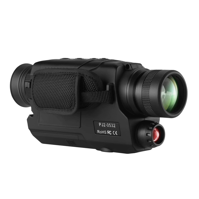 Monocular de cruce de rayos infrarrojos para caza, visor nocturno Digital  de 500M, Distancia de visión