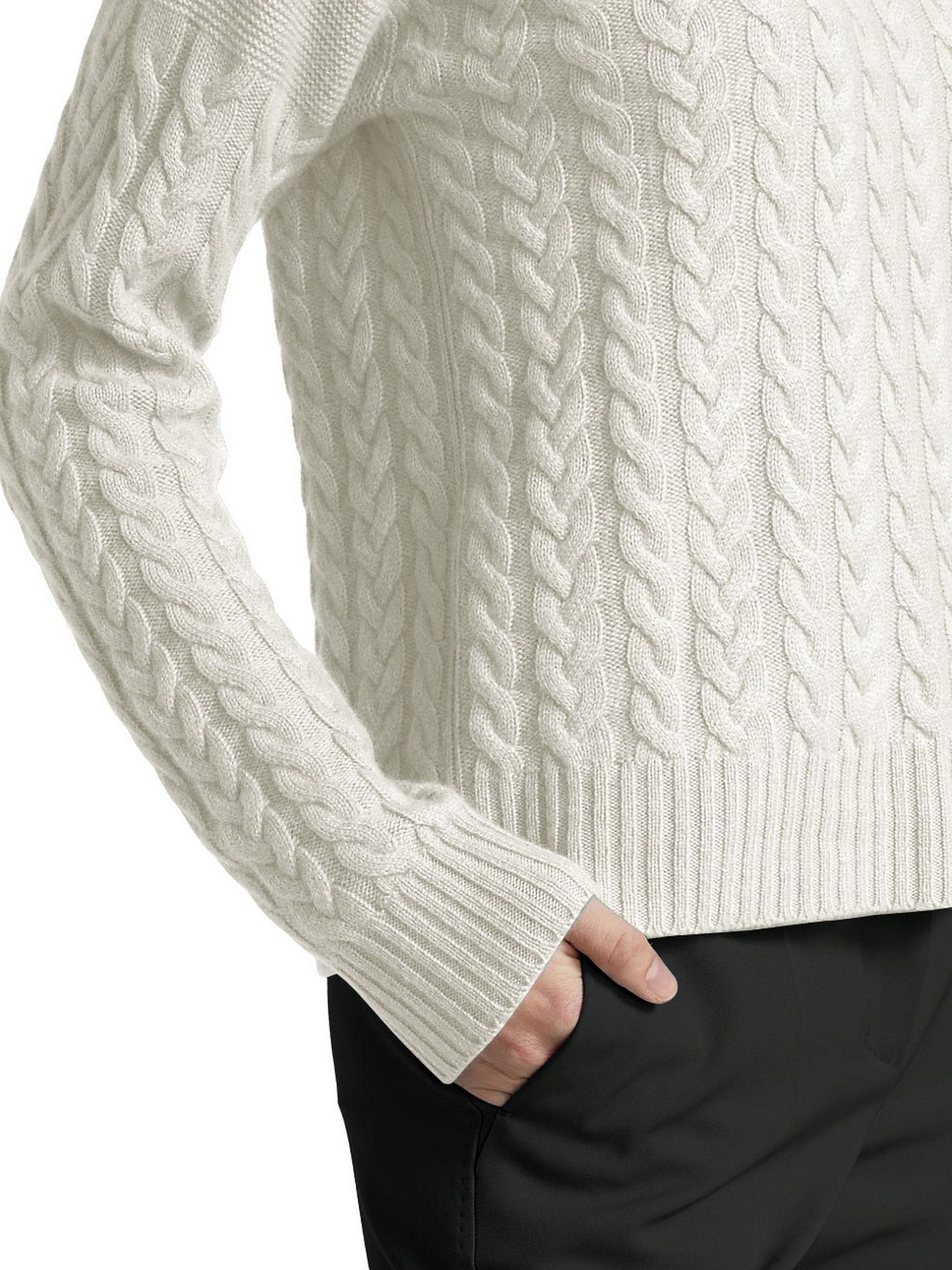 Cable Crew Neck Knit Sweater Casual Basic Long Sleeve Fall - Temu ...