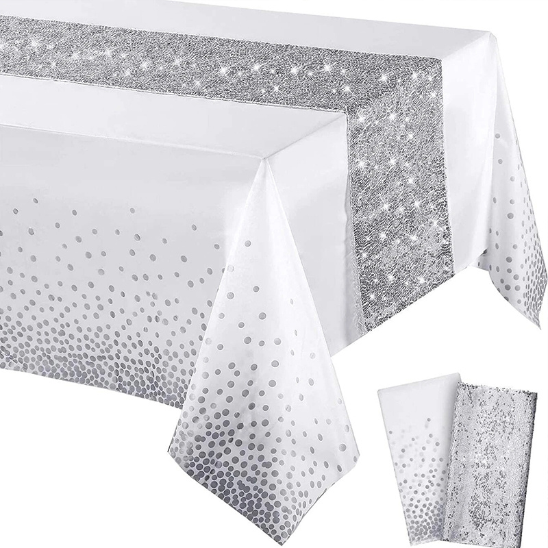 1pc Disposable Tablecloth Sequin Table Runner | Don't Miss These Great ...