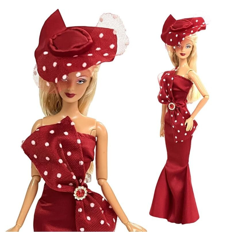 

30cm Elegant Doll Dress With Hat - Perfect For Weddings, Parties & More!