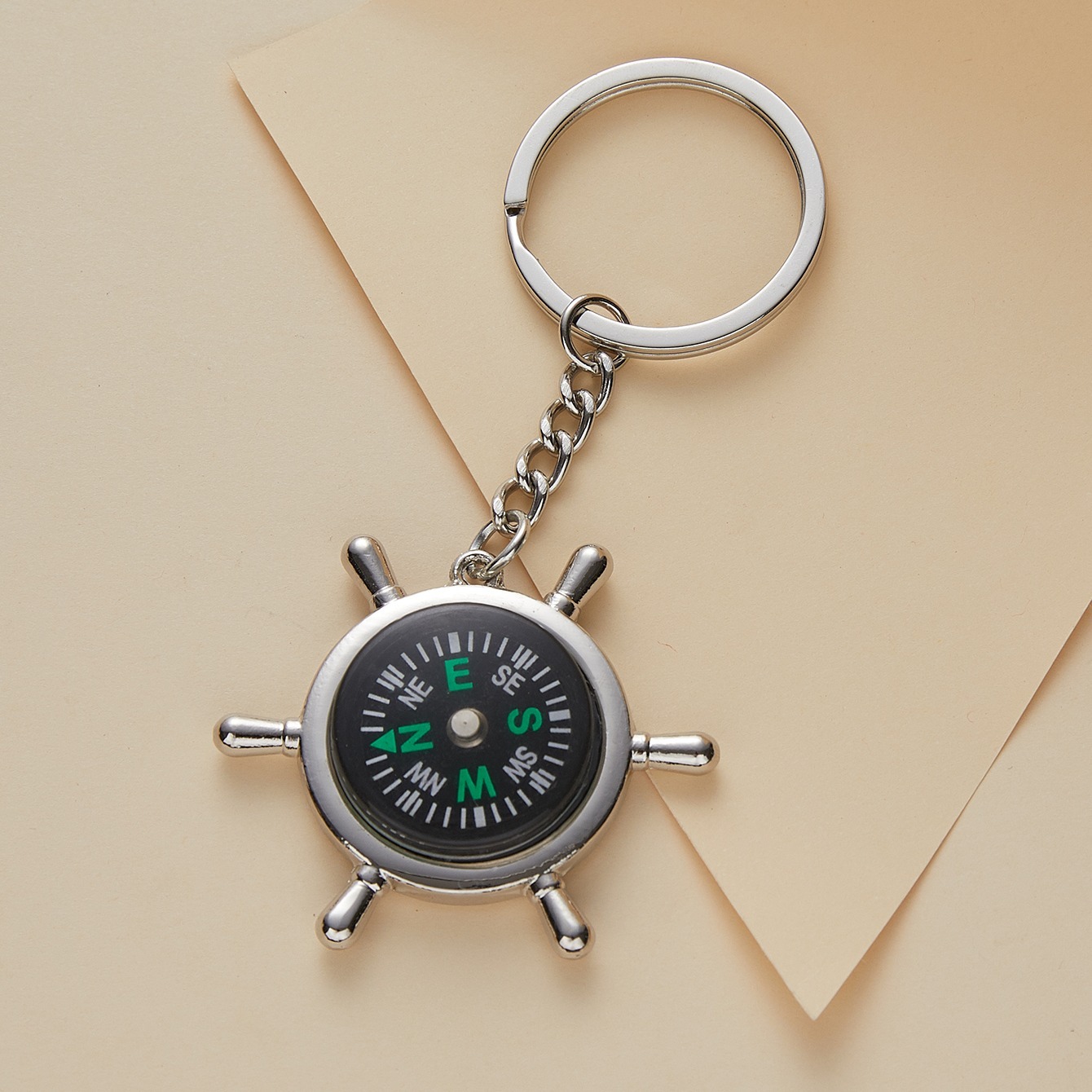 Compass on sale locket keychain