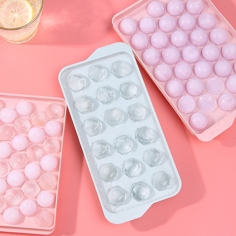 Silicone Ice Ball Mold With Lid - 33 Holes For Homemade Ice Cubes And Ice  Boxes - Easy To Clean And Dishwasher Safe - Temu
