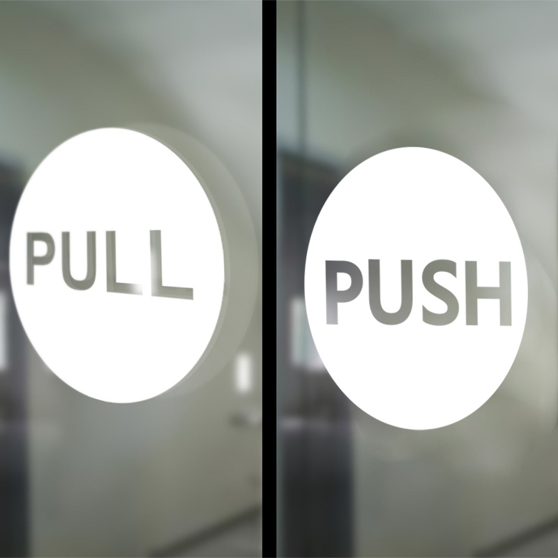 Pull Push Door Stickers Door Shop Stickers Salon Bar Cafe - Temu Australia