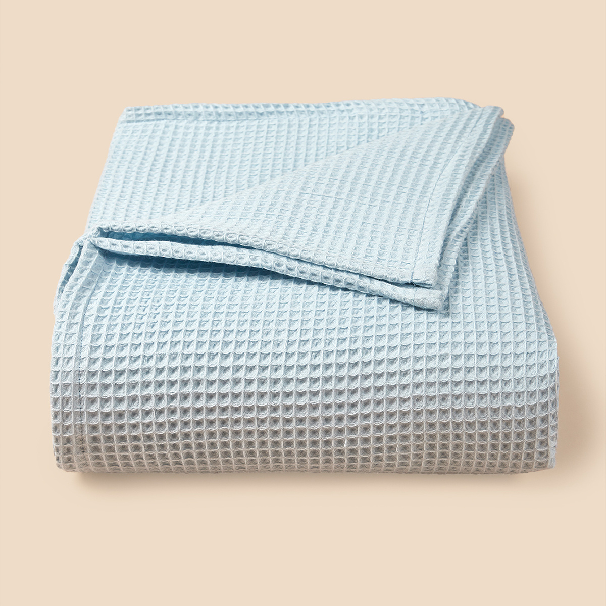 Pureest waffle weave towel - Light Blue