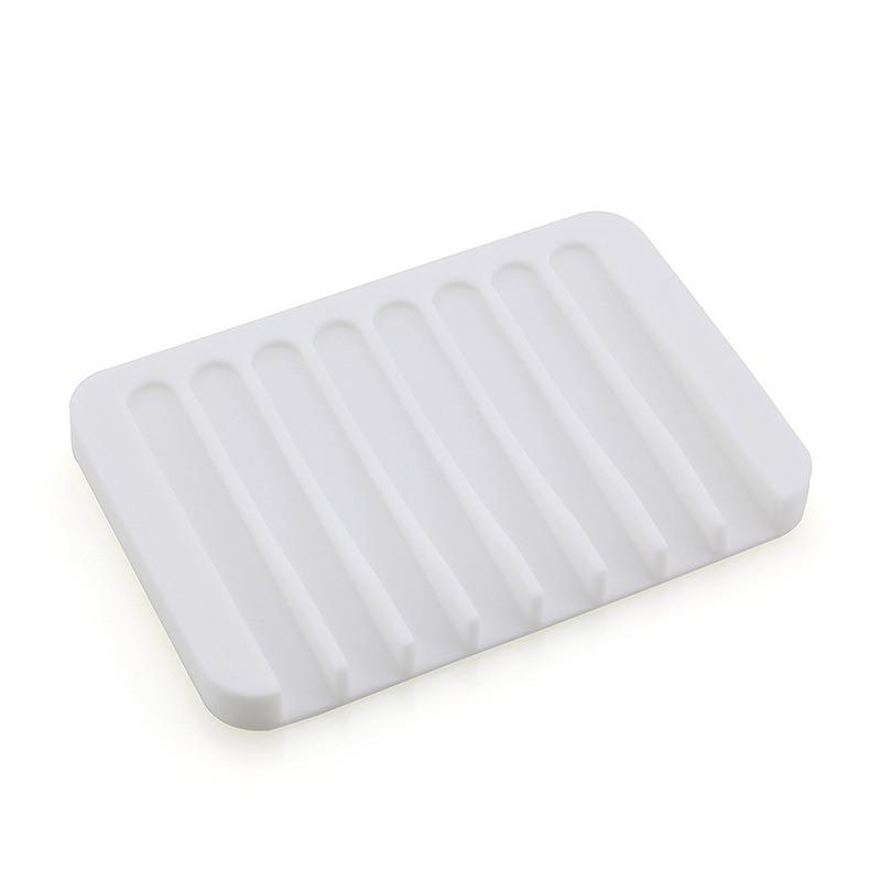 Silicone Soap Dish with Drain,Soap Dish Shower Waterfall Bar Soap
