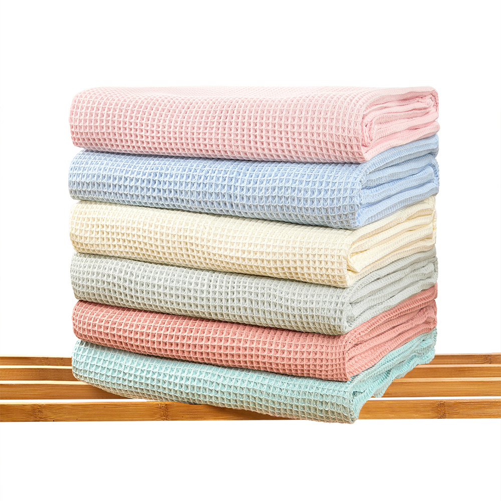 Quick-drying Cotton Waffle Weave Hand Towels - Absorbent And Plush - Temu