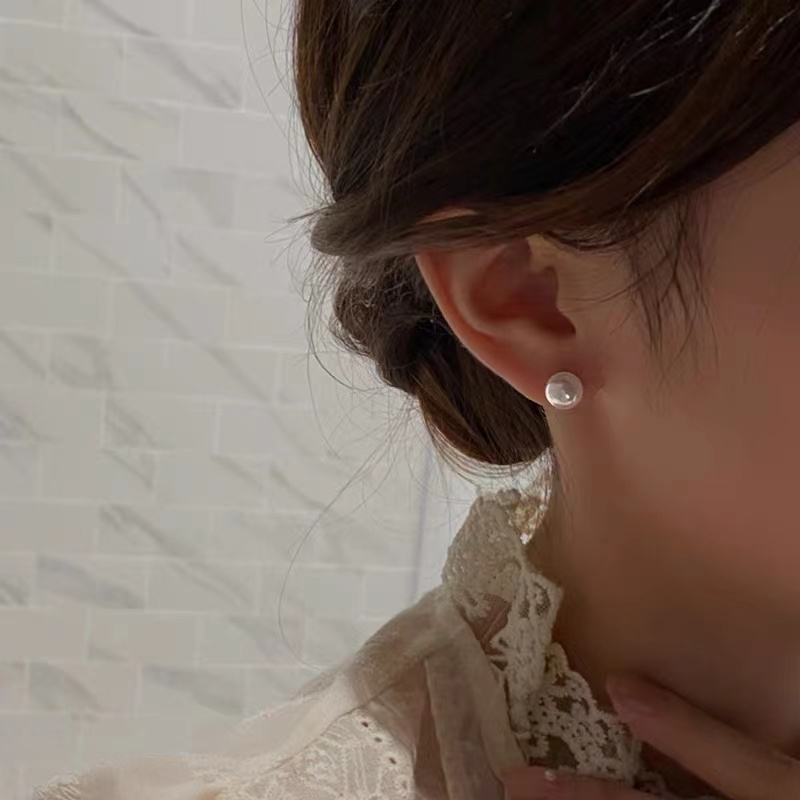 Mermaid Tail Shape Artificial Pearl Earrings for Women