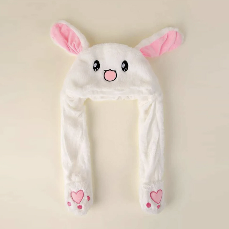 Ear Moving Bunny Hat Pikachu Hat Long Ears Knitted Valentines